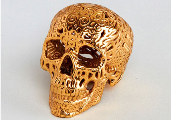 金屬打印骷髏頭