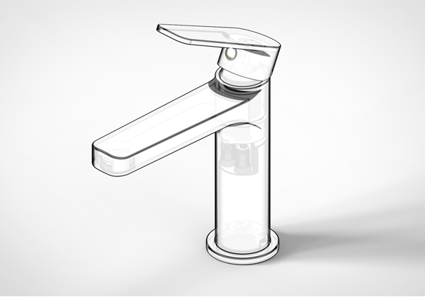 3D打印水暖潔具外形及內(nèi)部水道