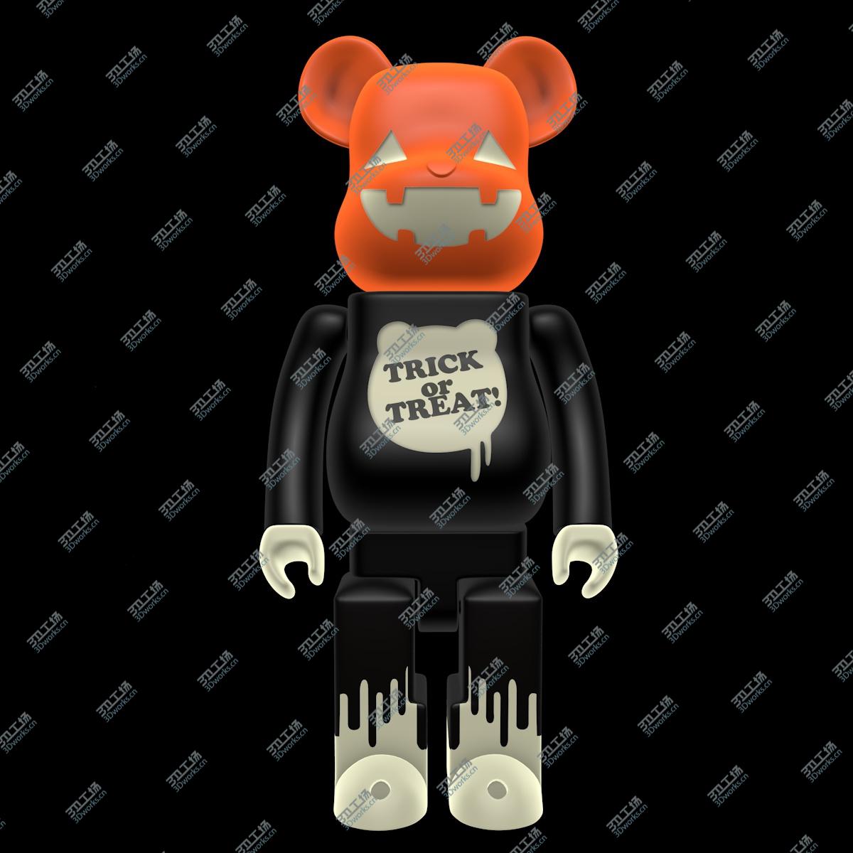 3D打印 萬圣節(jié) 積木熊 BearBrick